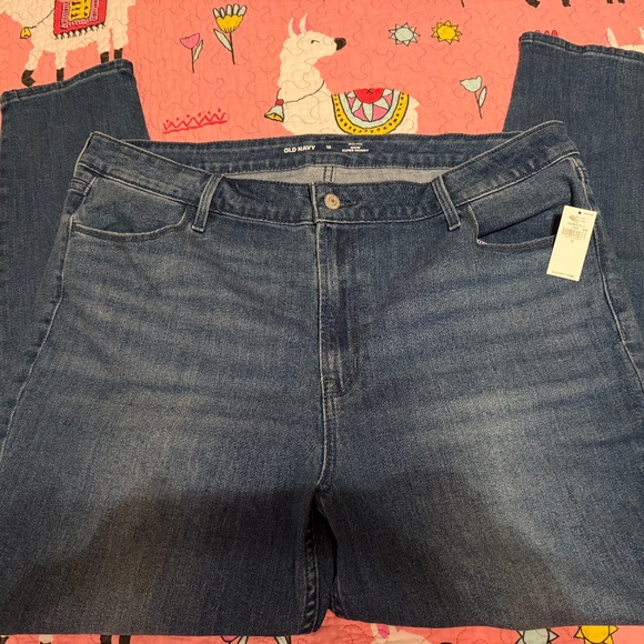 NWT Old Navy High-Waisted Wow Super-Skinny Jeans 18 Regular, Dark Wash - Picture 1 of 7